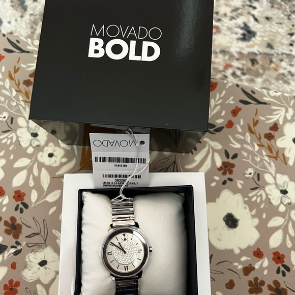 Movado Bold Silver Watch